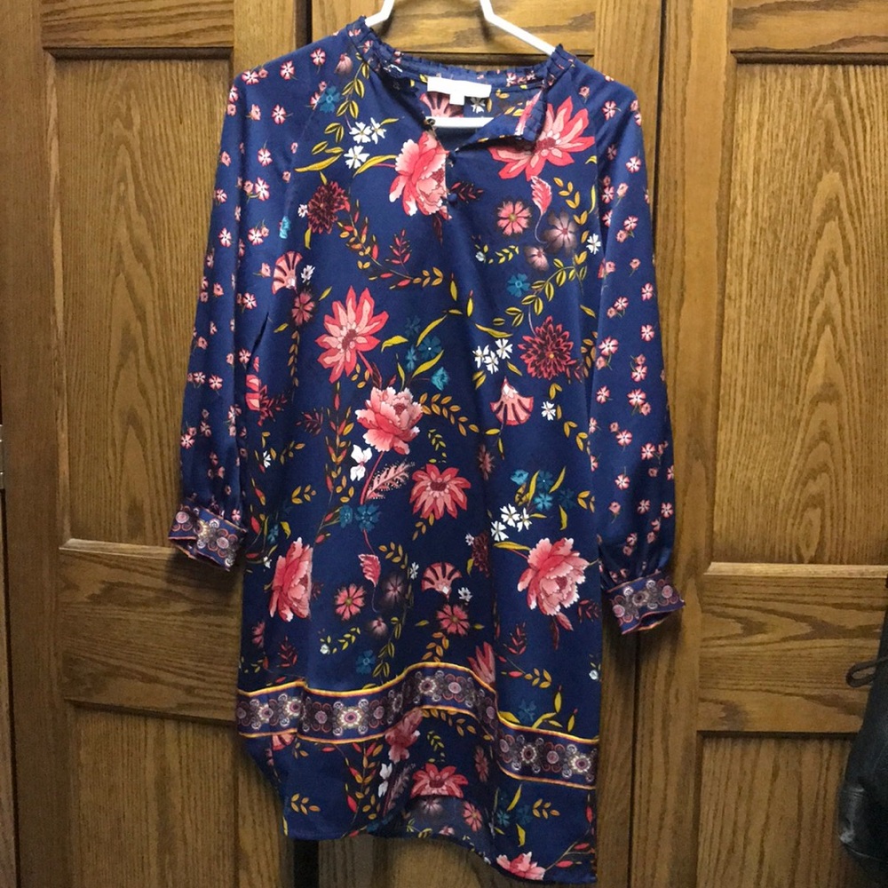 Loft dress medium petite floral print